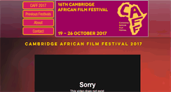 Desktop Screenshot of cambridgeafricanfilmfestival.org.uk
