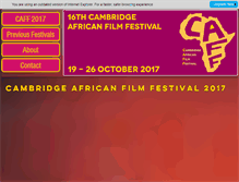 Tablet Screenshot of cambridgeafricanfilmfestival.org.uk